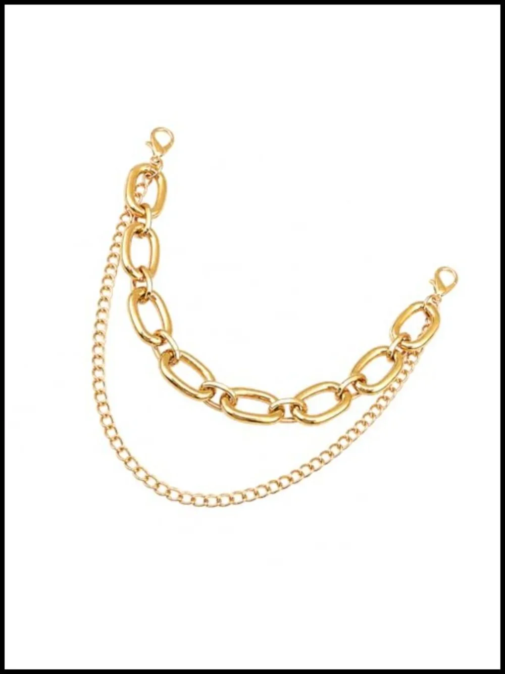 Double-Layer Bag Chain Keychain - Punk Purse & Wallet Accessory Decorative